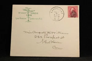 New Jersey: Lakehurst 1899 Pine Tree Inn Lake Horicon Advertising Cover - Picture 1 of 2