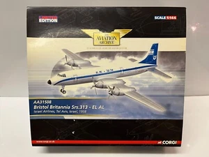 CORGI Aviation Bristol Britannia Srs.313-EL AL Israel Airlines,Tel Aviv, AA31508 - Foto 1 di 5