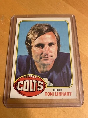 1976 Topps  Baltimore Colts Football Card #209 Toni Linhart - VG-EX - Image 1 of 2