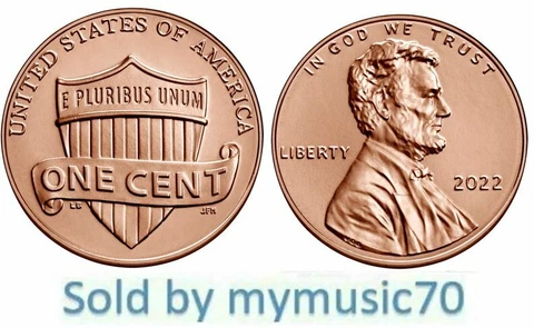2022 P LINCOLN PENNY - 1c Lincoln Union Shield theme ** ON HAND ** Cover