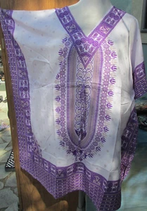 Boho Caftan Batwing new Printed polyester caftan top/poncho - Picture 1 of 4