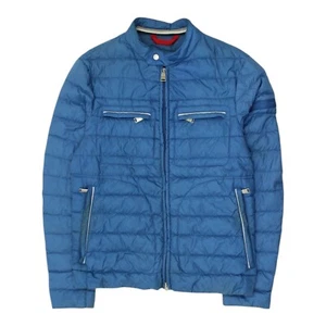 Peuterey Mens Blue Coat | Vintage Designer Padded Casual Full Zip Jacket - Picture 1 of 7