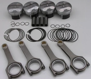 NIPPON RACING RSX PISTONS SCAT H-BEAM RODS ARP 87MM STD OEM SIZE TYPE S K24A4 - Picture 1 of 2