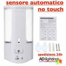 DISPENSER AUTOMATICO GEL MANI SAPONE 450ML MURO PIANTANA TOTEM BAR HOTEL 24h