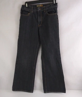 Old Navy Regular Fit Dark Wash Adjustable Waist Bootcut Jeans Boys Size 16 - Image 1 of 4