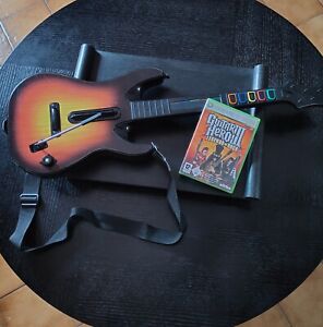 👻 Guitare Guitar Hero Red Octane Flammes Xbox 360 et PC + jeu Legends Of Rock