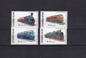 SA09b Thailand 1977 The 80th Anniversary of Thai State Railway mint stamps