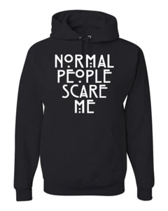 Sudadera con capucha unisex gráfica Normal People Scare Me - Imagen 1 de 20