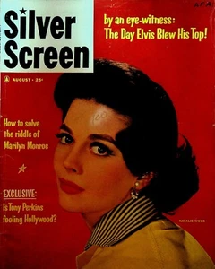 Silver Screen August 1957 Marilyn Monroe Audrey Hepburn Natalie Wood - Imagen 1 de 4