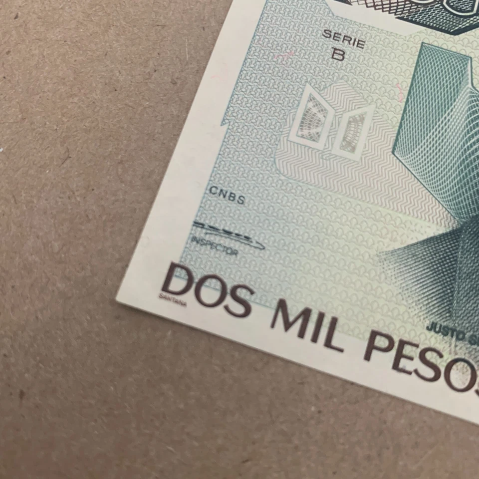 Raro 4ta Firma * 1983 Billete Mexicano 2000 Pesos Moneda México Billete Papel Foto 1 de 4