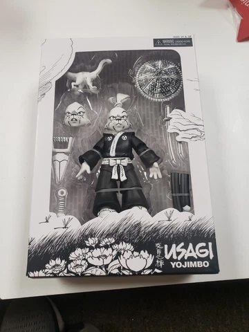 NECA TMNT Usagi Yojimbo 7" Black & White Sakai Edition Action Fig New In Box TG1 Cover