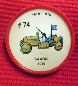 Jello / Hostess Car Coin #74 Saxon Famous Car Series 1910 1919 hblc2 - Picture 1 of 1