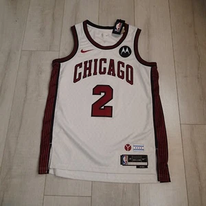 Lonzo Ball Nike Bulls City Edition Jersey Size 48 L Motorola - Picture 1 of 11