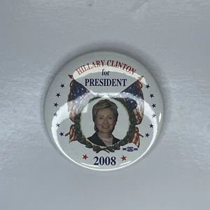 2008 Hillary Clinton para la campaña política presidente botón retrovisor - Imagen 1 de 5