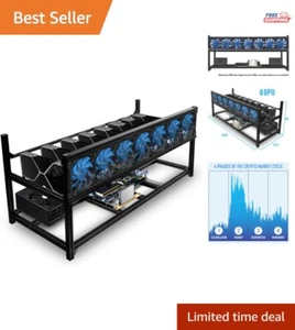 Kompaktowa obudowa 8 GPU Miner Rig – wszechstronna i bezpieczna do wydobywania kryptowalut - Zdjęcie 1 z 9