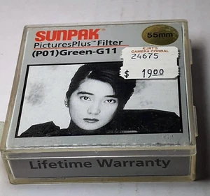 Genuine 55mm G-11 #11 PO1 Green Glass Color Conversion Lens Filter Japan Sunpak - Picture 1 of 2