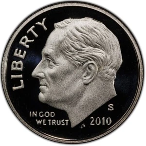 2010-S Roosevelt Dime Clad Proof Coin - Picture 1 of 2