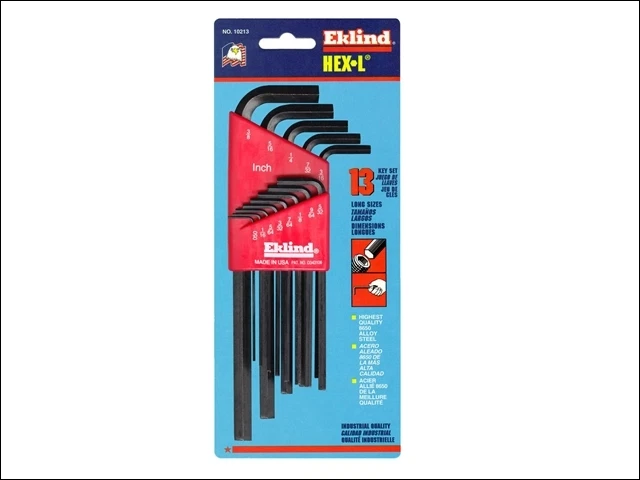 Eklind Ekl10213 Imperial Rek10213 Long Arm Hexagon Keys Set of 13