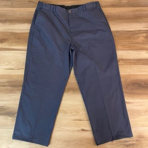 L.L.Bean Comfort Waist Pantd Men's 40x30 Navy Blue Cotton Casual Chino Double L - Picture 1 of 9