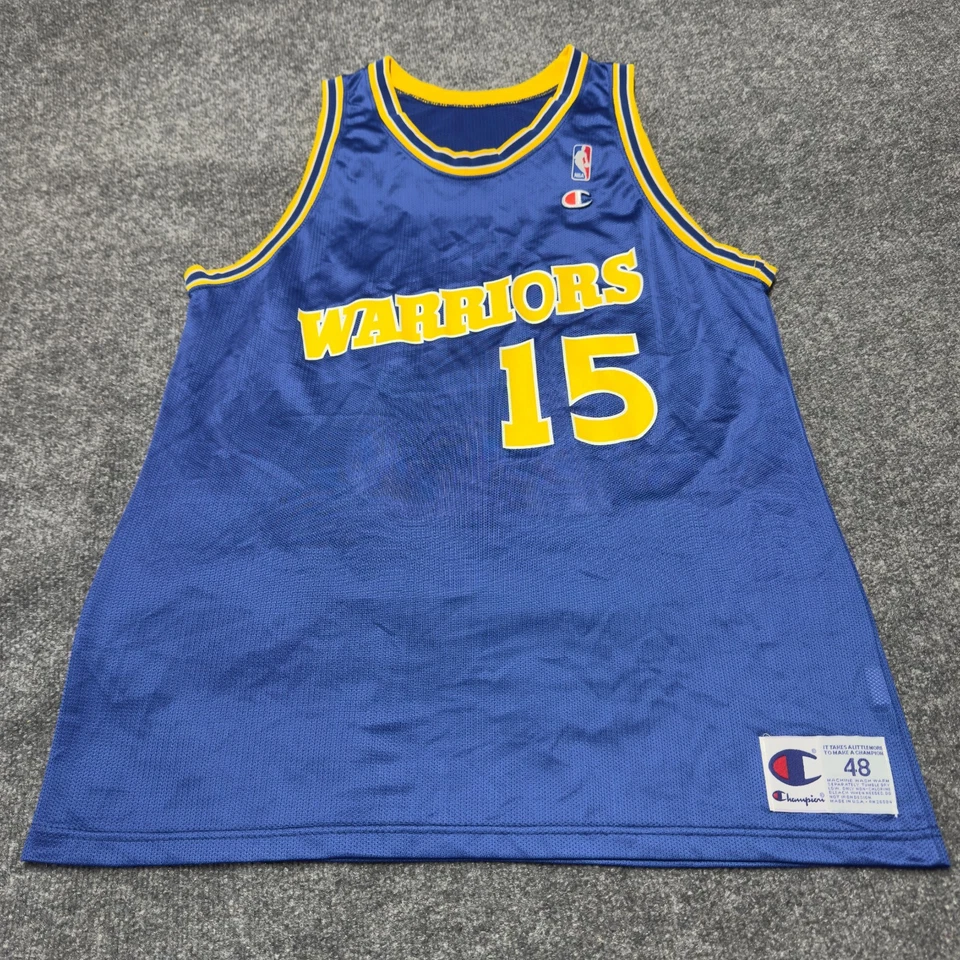 Camiseta deportiva vintage Champion Warriors Latrell Sprewell Signature Auto EE. UU. Hombres 48 XL Foto 1 de 4