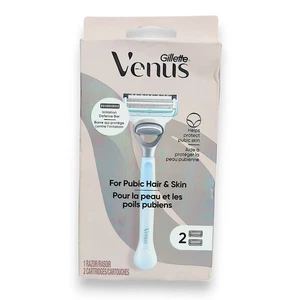 Venus For Pubic Hair & Skin Rasierer - Griff + 2 Rasierklingen-Nachfüllpackungen - Bild 1 von 5
