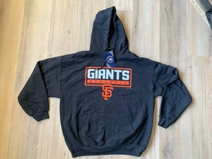 NEW San Francisco Giants Hoodie Men LG Black Genuine MLB Pullover Sweatshirt NWT - Picture 1 of 5