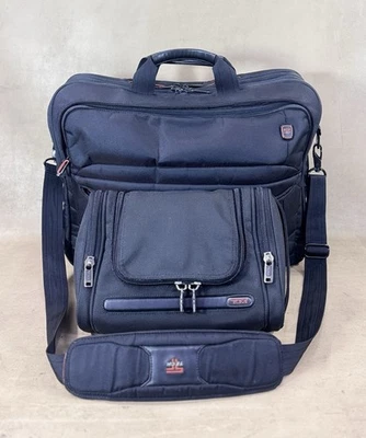 Used Tumi Blk Carry On Set 5664D 18” Exp Laptop Briefcase & Hanging Toiletry Bag - Image 1 of 4