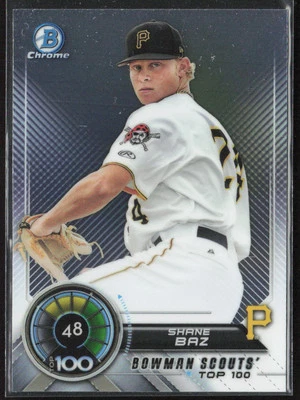 2018 Bowman #BTP-48 Shane Baz Bowman Chrome Scouts' Top 100 - Image 1 of 2