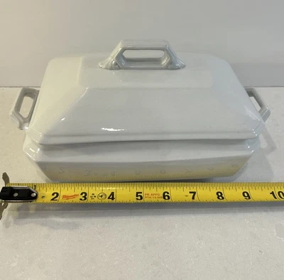 Antique H Alcock & Co White Ironstone Covered Tureen Serving Dish Victorian - Image 1 of 4