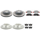 Shw Oem Front Rear Drill Rotors Brembo Low-Met Pads Brake Kit For Boxster Cayman