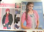 LEISURE ARTS CROCHETED ACCESSORIES AND EASY GOING FASHIONS  LOT 0F 2