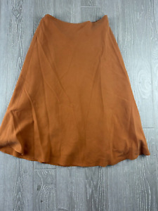 COLDWATER CREEK Orange Size Size 6 Skirt Elastic Waist & Zipper Lined Womens