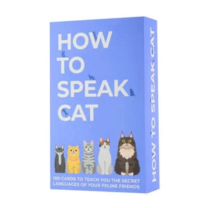Gift Republic How to Speak Cat Behaviour With The Human Translation Card Game - Picture 1 of 3