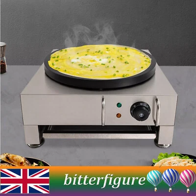 2800W 15.75" Commercial Nonstick Electric Pancake Crepe Machine Baker Maker - Image 1 of 4