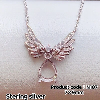 Colgante plata 925 ajuste vacío, hágalo usted mismo ajuste en blanco, Foto 1 de 4