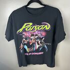 Poison 2017 Live in Concert Rock Band Tour Shirt Black Size Large