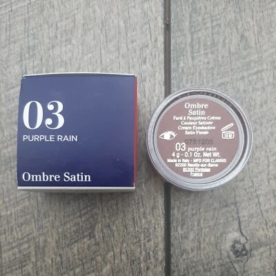 CLARINS Ombre Satin Cream Eyeshadow # 03 PURPLE RAIN 0.1oz, Full Sz, NIB - Image 1 of 4