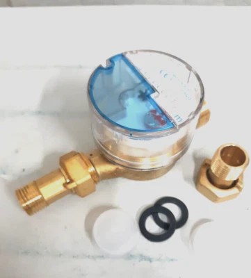 CONTATORE ACQUA GIOANOLA  8 RULLI 1/2" ASCIUTTO ORIENTABILE USF-8P/15 SUPER DRY - Immagine 1 di 4