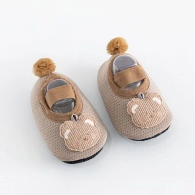 Baby Girls Boys Toddlers Soft Slippers Infants Grip Cotton Socks First Shoes New - Image 1 of 4