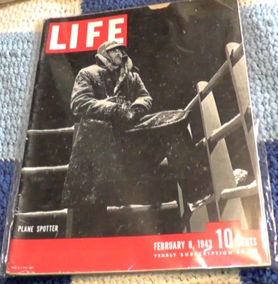 LIFE MAGAZINE FEBRUARY 8 1943 PLANE SPOTTER WORLD WAR II WWII U.S MARINE RAIDERS Foto 1 de 4