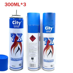 3 Can 300ML/10.14 OZ 7X Refined Butane Lighter Gas Fuel Refill - Picture 1 of 2