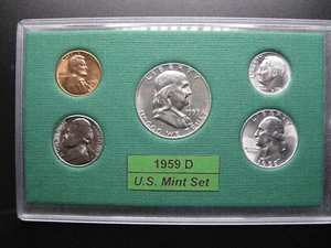 1959 D US Mint Set Brilliant Uncirculated! - Picture 1 of 12