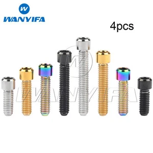 4pcs Titanium Bolt M4x10 13.5 15 20 25mm Small Cap Socket Hex Allen Screws Gr5 - Picture 1 of 12