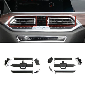Rejilla de ventilación de CA central plateada mate para automóvil 2 piezas para BMW X5 X6 X7 2020 21 22 23 - Imagen 1 de 16