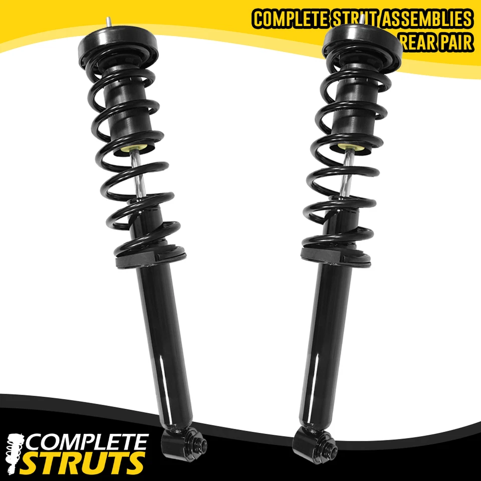 1998-2000 BMW 528i E39 Rear Quick Complete Strut & Coil Spring Assembly Pair - Изображение 1 из 4