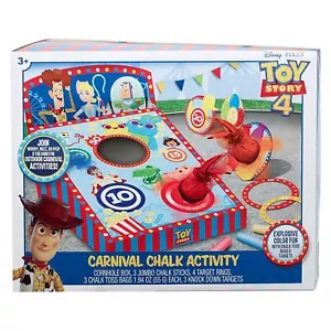 Disney Pixar Toy Story 4 Carnival Chalk Kids Activity Game Bundle - Picture 1 of 7