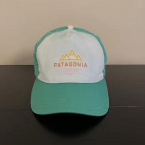Patagonia Hat Cap Snap Back Unstructured Front Patch Womens Mesh Adjustable - Picture 1 of 7