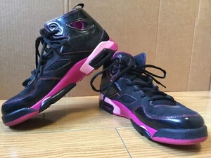 NIKE Air Jordan Flight Club '91 Size 7Y Black & Pink - Picture 1 of 9