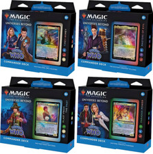 Doctor Who Commander Deck Set of 4 - MTG Magic the Gathering - Brand New!