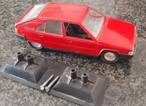 # POLISTIL # CITROËN BX 1.4 RE, ROSSO PAST. scala 1/25, MINT NO BOX CON BASETTA - Foto 1 di 10